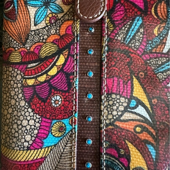 FINAL SALE Sakroots Coated Canvas Smartphone Holder Crossbody Sling Wallet - Picture 4 of 6